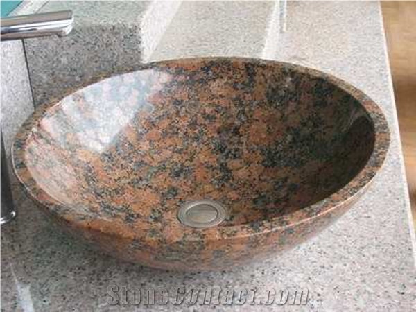 Carmen Red,Carmen Rot,Red Granite Sinks&Basins,Round Basins,Bathroom Basins,Vessel Sinks,Natural Stone Sinks&Basins