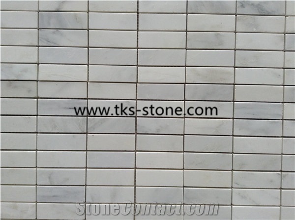Carrara White Wall Mosaics,Oriental White Mosaics,Stone Mosaics,Marble Mosaics