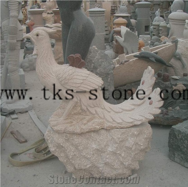 Chicken Chook Granite Sculptures/Animal Sculptures