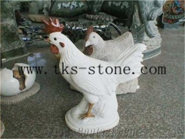 Chicken Chook Granite Sculptures/Animal Sculptures