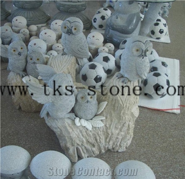 China Beige Granite Legend Of the Guardians Sculpture/Animal Sculptures
