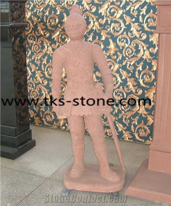China Beige Sandstone Soldier Sculpture,Roman Soldier Sculptures,Soldier Statue,Beige Sandstone Sculptures, Soldier Carving, Granite Sculpture Beige Sandstone Statues