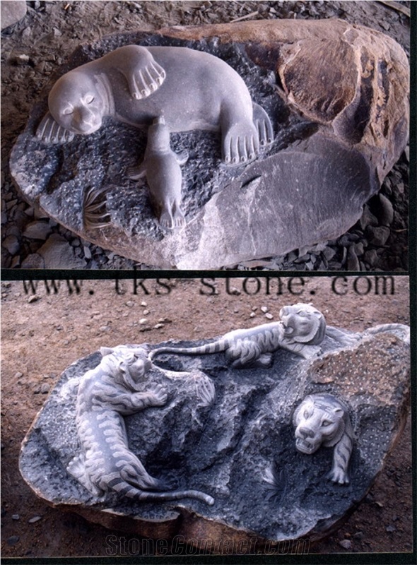 China Brown Granite Creative Sculpture/Art Sculptures/Animal Sculptures