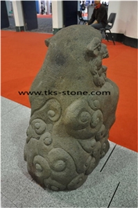 China Brown Granite Lion Sculpture & Statue, Animal Sculpture, Garden Sculpture,Granite Lion Sculpture,Lion Carving,Landscape Sculptures