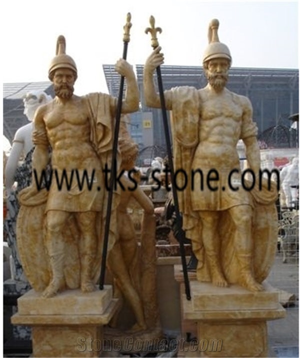 China Brown Granite Soldier,Roman Soldier Sculpure, Brown Granite Sculpture,Statues,Human Sculptures,Western Statues