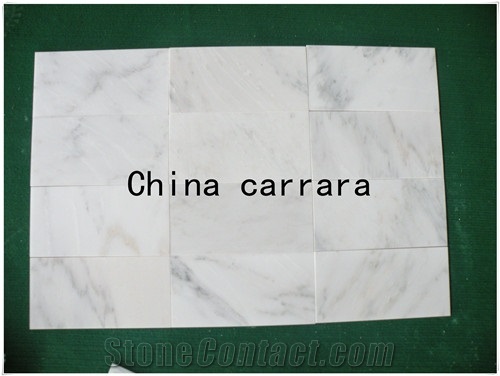 China Carrara,Dynasty White,Oriental White Slabs & Tiles, Carrara Grigio Curva White Marble Slabs & Tiles