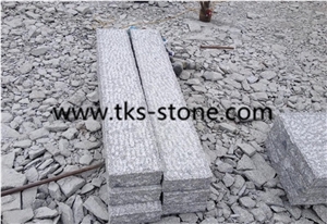 China G341 Grey Granite Cheapest Pineappled Palisade,Palisades Granite Cube Stone/Kerbstone/Garden Stepping Pavements with Pineapple