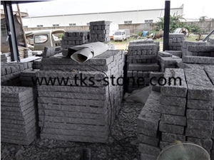China G341 Grey Granite Pineappled Palisade with Better Quality