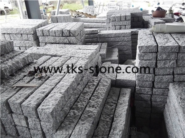 China G603 Grey Granite Palisade Rough Picked ,Grey Granite Pineappled Palisades,Garden Decoration Ornaments,Large Productions Ability for Palisades