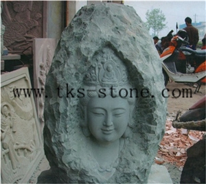 China Green Granite Religious Statues & Sculptures/Gods Sculptures