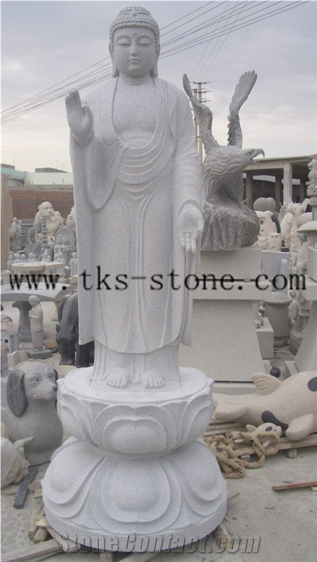 China Grey Granite Buddhism Sculpture/Chongwu Sculpture/Religious Sculptures