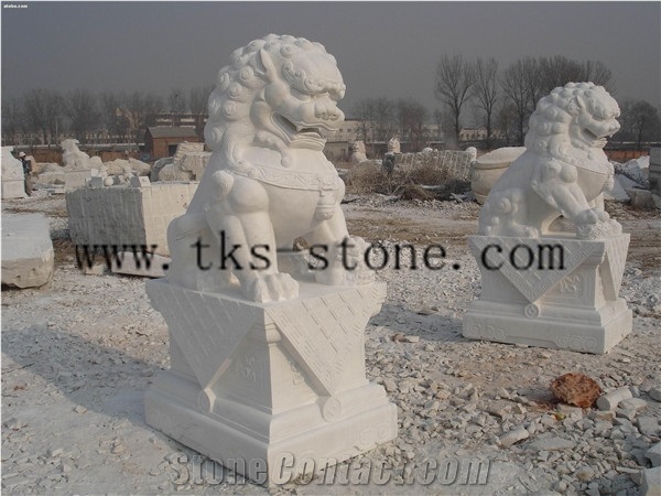 China Grey Granite Carving Lion/Lion Sculpturse/Chinese Carving