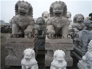China Grey Granite Carving Lion/Lion Sculpturse/Chinese Carving