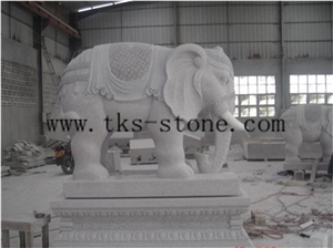 China Grey Granite Elephant Maximus/Animal Sculptures/Elephant/Chinese Carving/Animal Sculptures