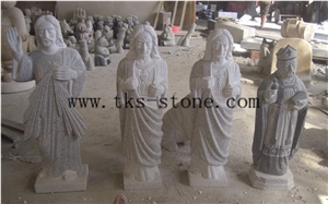 China Grey Granite Jesus Sculpture/The Father Of Grace/Religious Sculptures