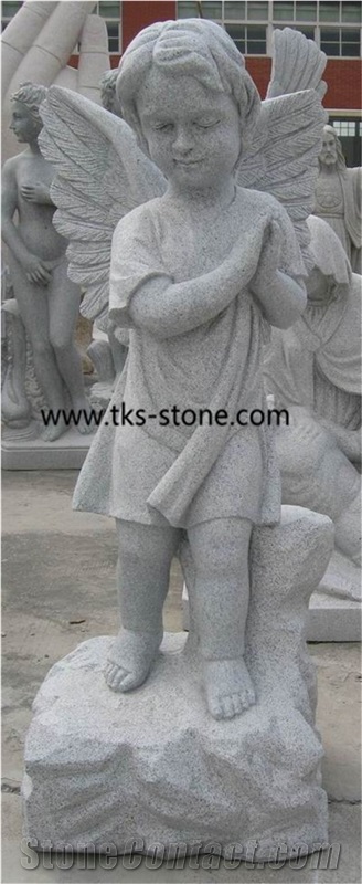 China Grey Granite Religious Statues,Human Sculptures,Angel Sculptures/Western Statues,Handcarved Sculptures/Statues