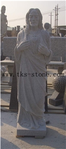 China Grey Granite Sculpture & Statue-Cross/Jesus Sculpture/Statue Of Jesus/Human Sculptures
