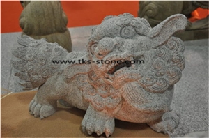 China Grey Granite Sculpture & Statue- Lion Statues,Lions Sculpture,Carving Lion,Wellest Animal Sculpture & Statue