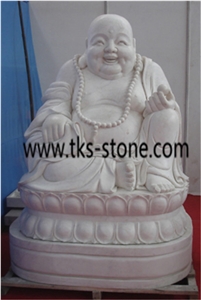 China Grey Granite the God Of Wealth Sculpture,Rulaifo Bonze,Gods Sculpture, Grey Granite Statues,Religious Sculptures&Statues,Cavings