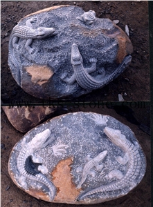 China Grey Granite Work Of Art/Creative Sculpture/Animal Sculptures