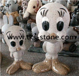 China Multicolor Granite Duck Sculpture & Statutes,Animal Sculptures,Garden Sculptures,Carvings