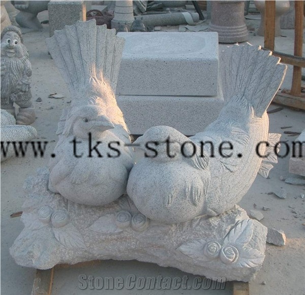 China Multicolor Granite Duck Sculptures/Animal Carving