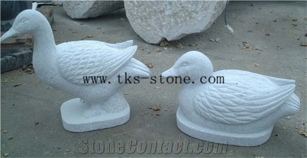 China Multicolor Granite Duck Sculptures/Animal Carving