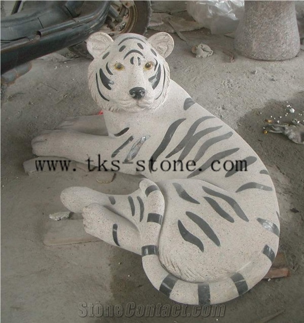 China Multicolor Granite Leopard/Tigers/ Jaguar/Animal Sculptures/Mascot/Handicraft Works