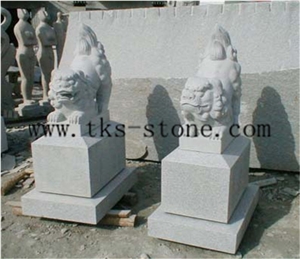China Multicolor Granite Tiger Sculpturse/Works Of Art/Animal Sculptures