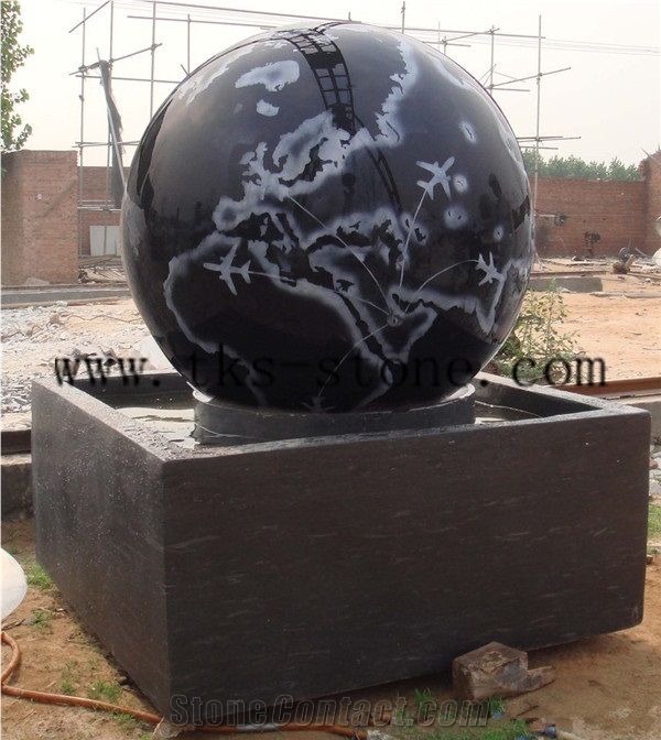 China Multicolor Onyx Fountain Ball Fengshui Ball Fortune Ball
