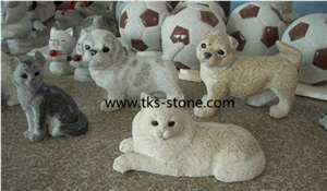 China Natural Stone Animal Granite Sculpture,Cats Sculpture,Garden Animal Sculpture,Dog Sculptures&Statues,Garden Sculptures/ Handcarved Sculptures