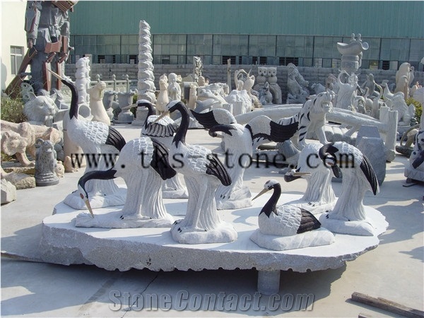China White Granite Crane/Sandhill Crane/Brolga/ Birds/Red-Crowned Crane