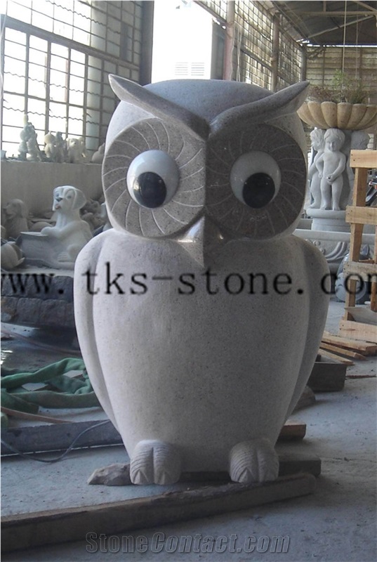 China White Granite the Zoo Sculpturse/Handicraft Works/Chinese Carving/