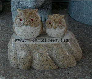 China White Granite the Zoo Sculpturse/Handicraft Works/Chinese Carving/