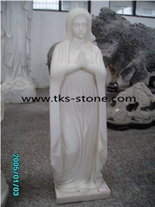 Cloudy Rosa Red Marble Sculptures,White Marble Religious Sculpture,Western Statues,Handcarved Sculptures
