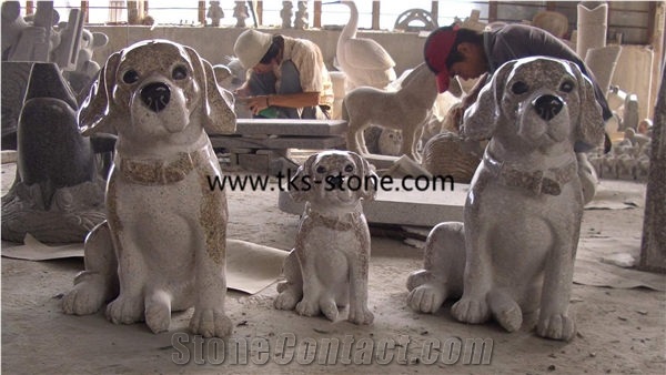 Dog Sculpture, Yellow Granite Sculptures&Statues,Animal Sculptures,Garden Sculptures, Handcarved Sculptures Dog Sculptures&Statues