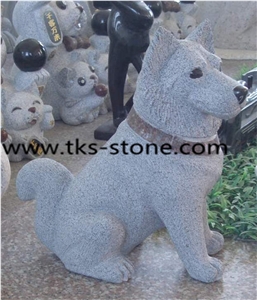 Dog Sculptures&Statues,Grey Granite Dog Sculptures,Animal Sculptures,Garden Sculptures,Handcarved Sculptures