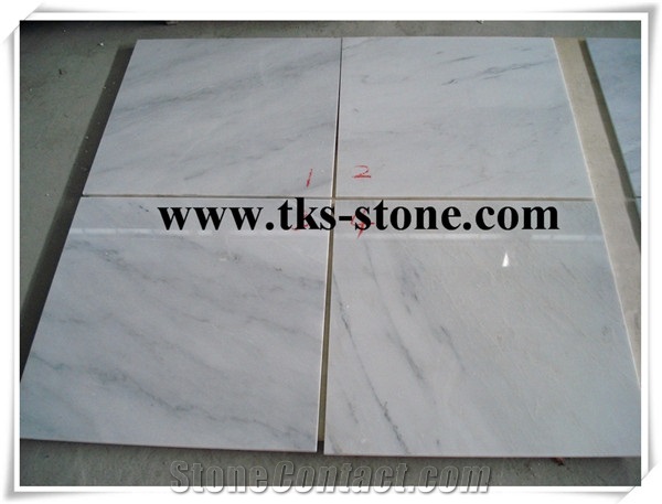 Dynasty White Marble Slabs,Oriental White Marble Thin Tiles,China Carrara White Marble