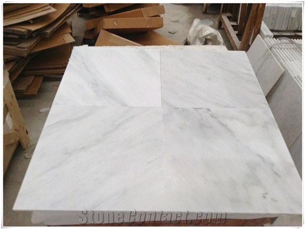 Dynasty White Marble Tiles,Oriental Marblechina White Marble Tiles High Polished,18"X18"Tiles