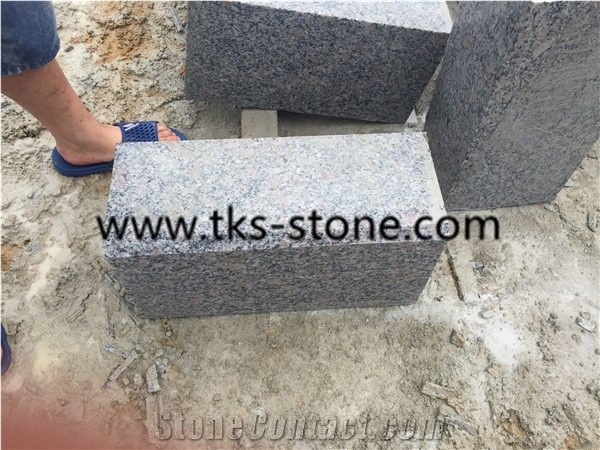 G383 Granite Kerstone Side Stone,G383 Peral Flower Kerbstone with Edges 3mm Bevelled