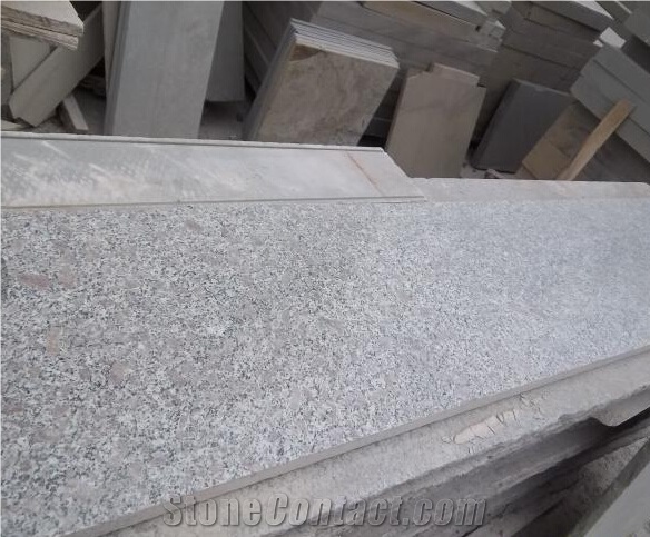 G383 Pearl Flower Granite Slabs, China White Granite,Pearll White Granite,Zhaoyuan Flower Granite