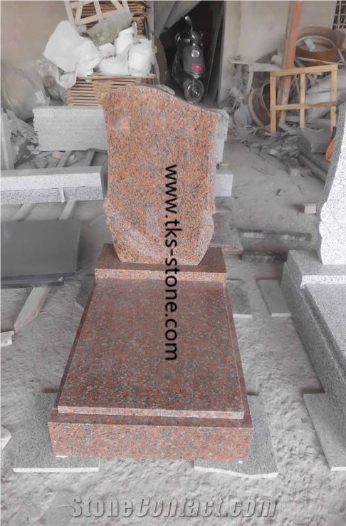 G562 Czech Tombstones,Maple-Leaf Red Monument & Tombstone, Granite Headstone