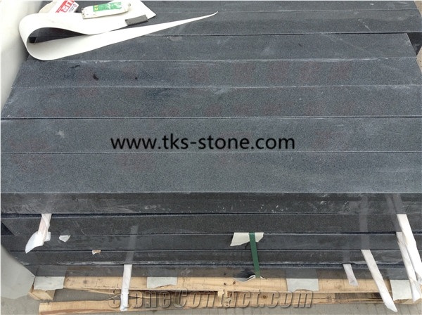 G654 Granite Tiles,G654 Granite Kerbstone Curbstone,Black Granite Stone,Sesame Black Granite,Padang Dark Granite