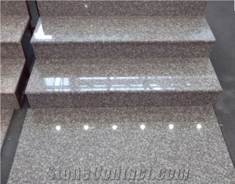 G664,Bainbrook Brown,Majestic Mauve,Misty Brown,Purple Pearl,China Ruby Red,Sunset Pink,Tea Brown,Polished Granite Stairs&Steps