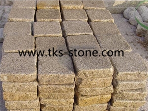 G682 Granite Cobble Stone,Cobble Stone,Granite Cube Stone,G682 Granite Cobble Stone,China Yellow Granite,Cobble Stone,Granite Cube Stone