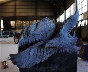 Green Granite Monument & Tombstone, Pet Carving.Eagle Sculpture Tombstones.Supply Various Of Style Monument & Tombstone