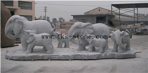 Grey Granite Family Of Elephants/Elephant Rocks/Elephant Maximus
