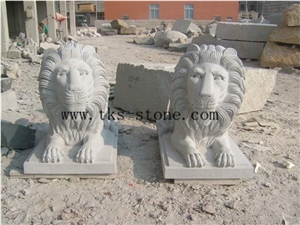 Grey Granite Lion Sculpture/Marble Lion/King Of Forest/Animal Sculptures