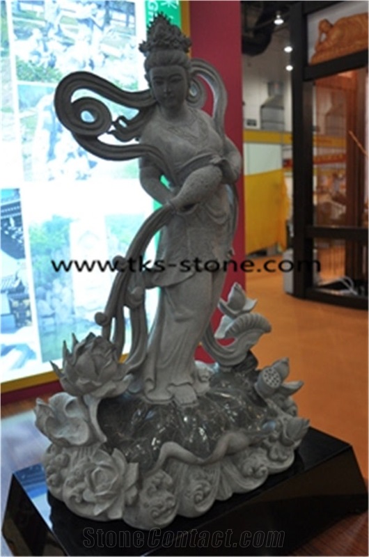 Grey Granite Sculpture, Religious Sculptures,Religious Statues,Gods Sculptures,Grey Granite Buddhism Sculpture & Statue,Sleeping Buddhism Statue