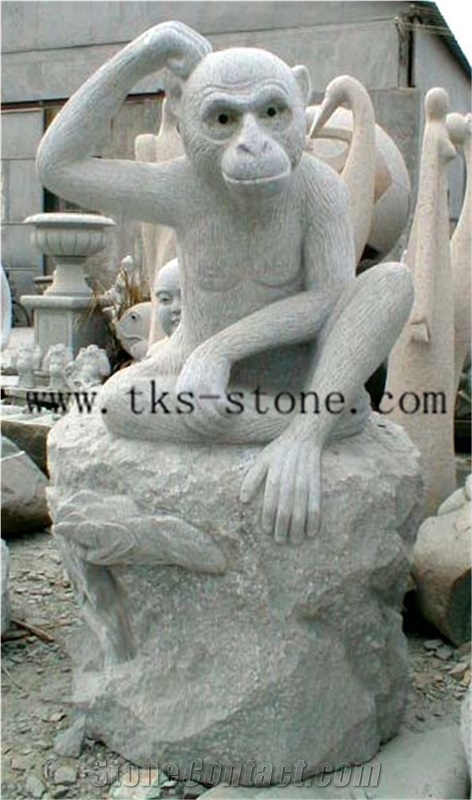 Grey Granite Zodiac Carving/ Chinese Sculptures/Animal Sculptures